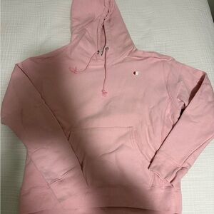 Champion Women's Light Pink Hoodie Reverse Weave